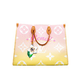 thumbnail onthego GM limited edition pink/yellow with bag charm ghw