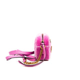 thumbnail GG marmont camera bag velvet pink with crystal ghw