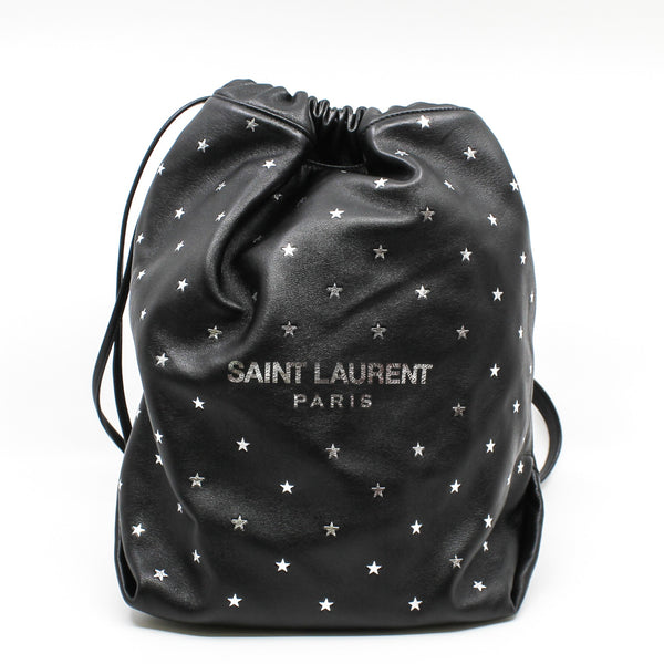 black tote with silver stars phw - L'UXE LINK