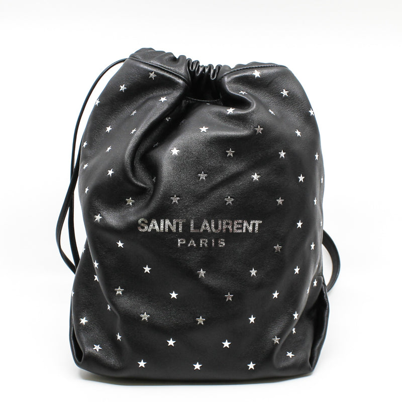 black tote with silver stars phw - L'UXE LINK