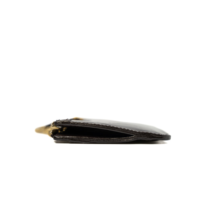 Amarante Monogram Vernis Key Pouch GHW - L'UXE LINK
