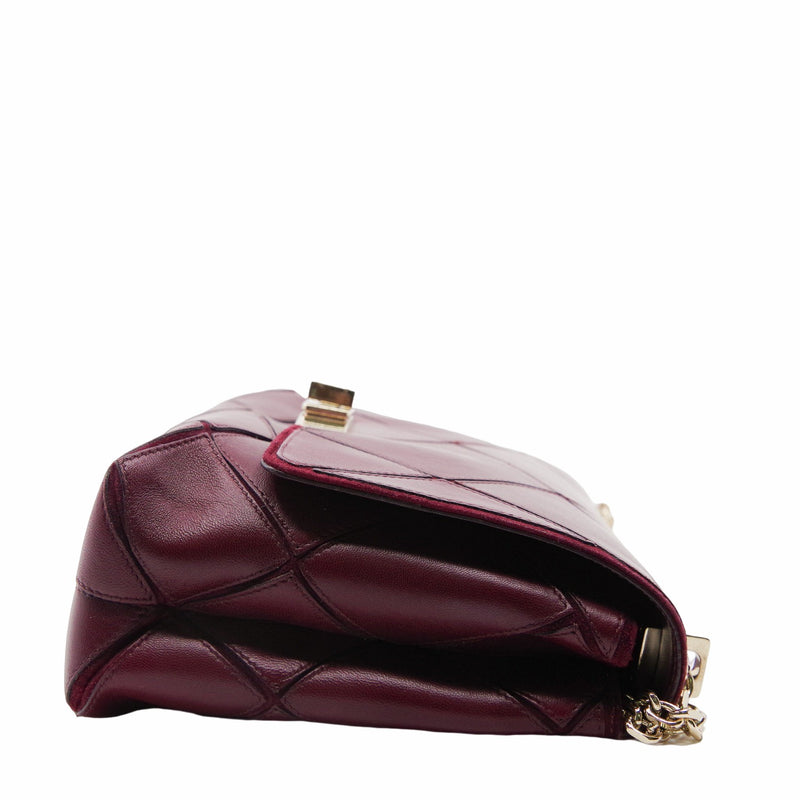 Flap Bag  MM Wine Red - L'UXE LINK
