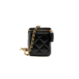 thumbnail long vanity in black wax calfskin #HPL4XXXX ghw