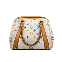 Priscilla Handbag Monogram Canvas White/Multicolor GHW 2006 - L'UXE LINK