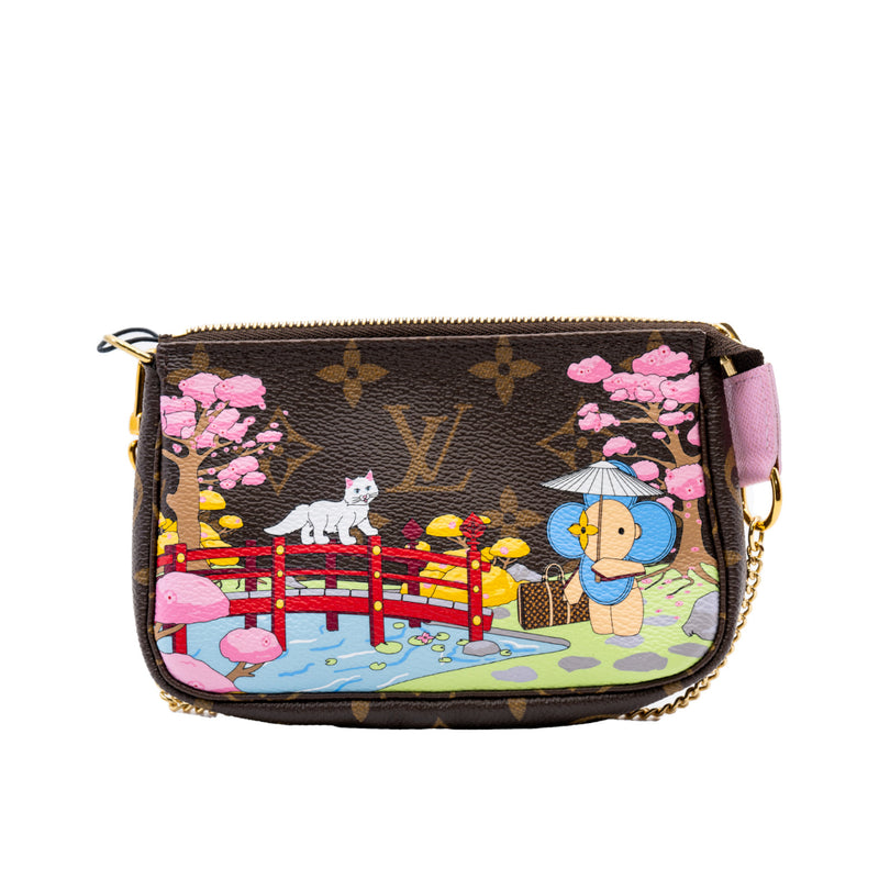 pochette accessories vivian cat in monogram