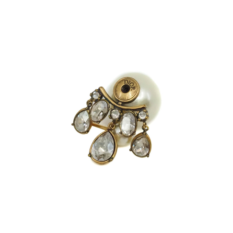tribales crystal pandent earring in white/ghw
