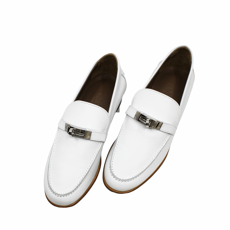 mocassins destin loafer white phw size 38 - L'UXE LINK