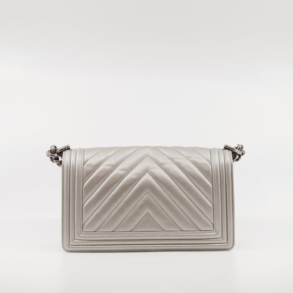 leboy  medium silver phw seri22 - L'UXE LINK