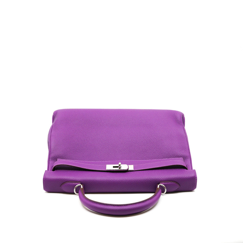 kelly 35cm togo purple phw R stamp