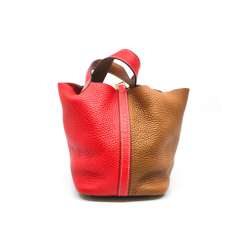 picotin 18 in tc gold/red phw D stamp - L'UXE LINK