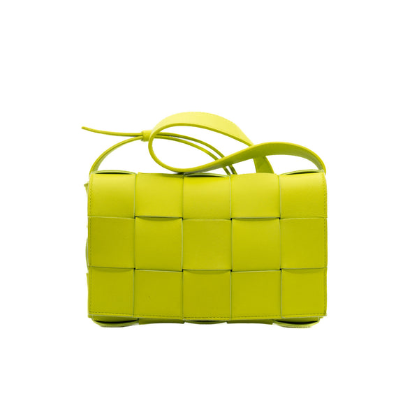 Cassette side bag in leather parakeet - L'UXE LINK