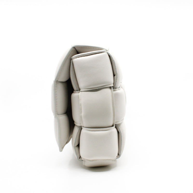Padded Cassette shoulder bag white