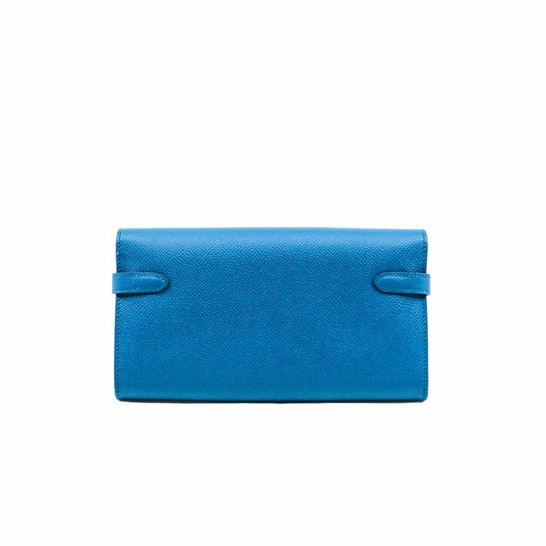 kelly long wallet 7w blue phw o stamp - L'UXE LINK