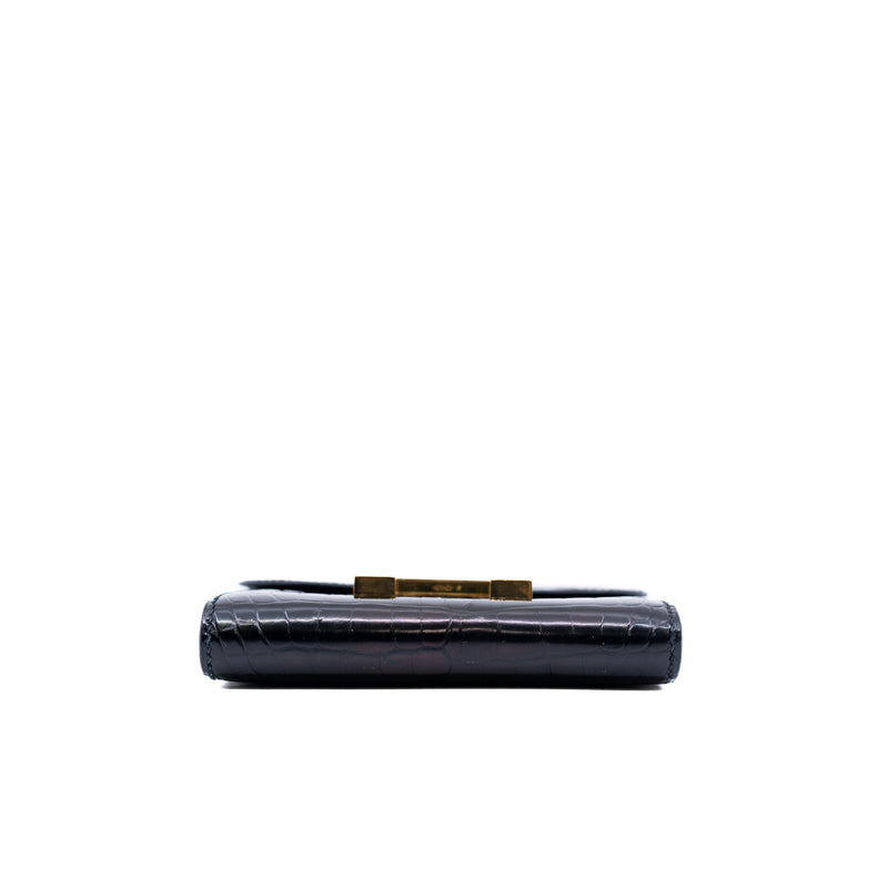 constance compact wallet in CCD black ghw - L'UXE LINK