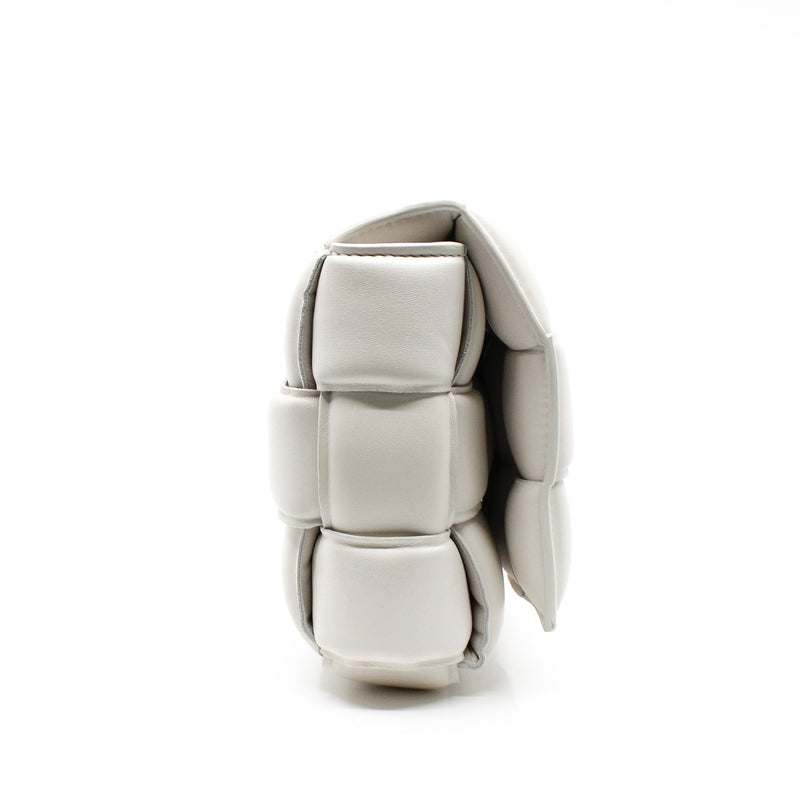 Padded Cassette shoulder bag white