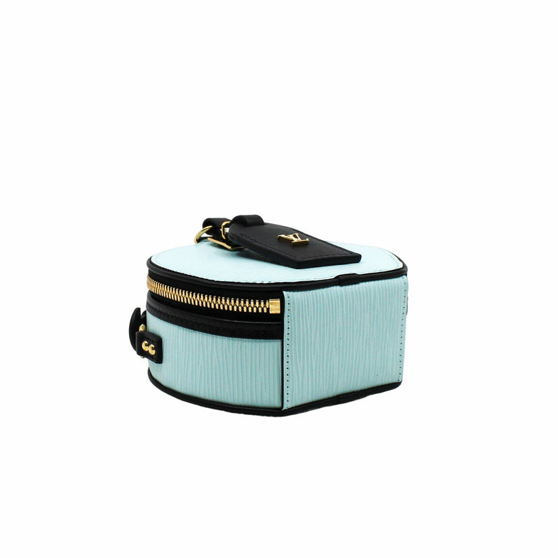 MINI BOÎTE CHAPEAU epi blue ghw - L'UXE LINK
