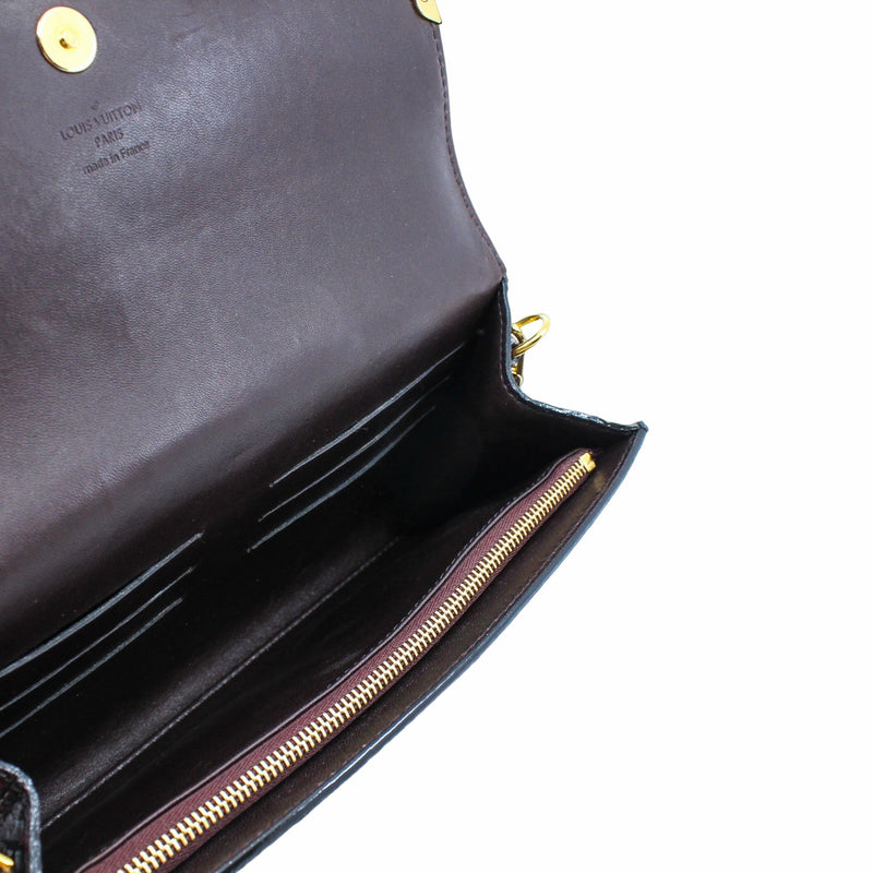 Rossmore Mm Purple Python Skin Leather Clutch ghw - L'UXE LINK