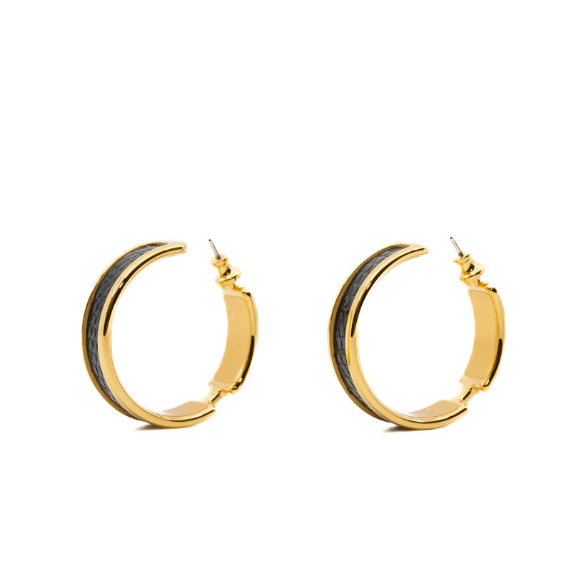 Olympe earrings in black ghw rrp 975