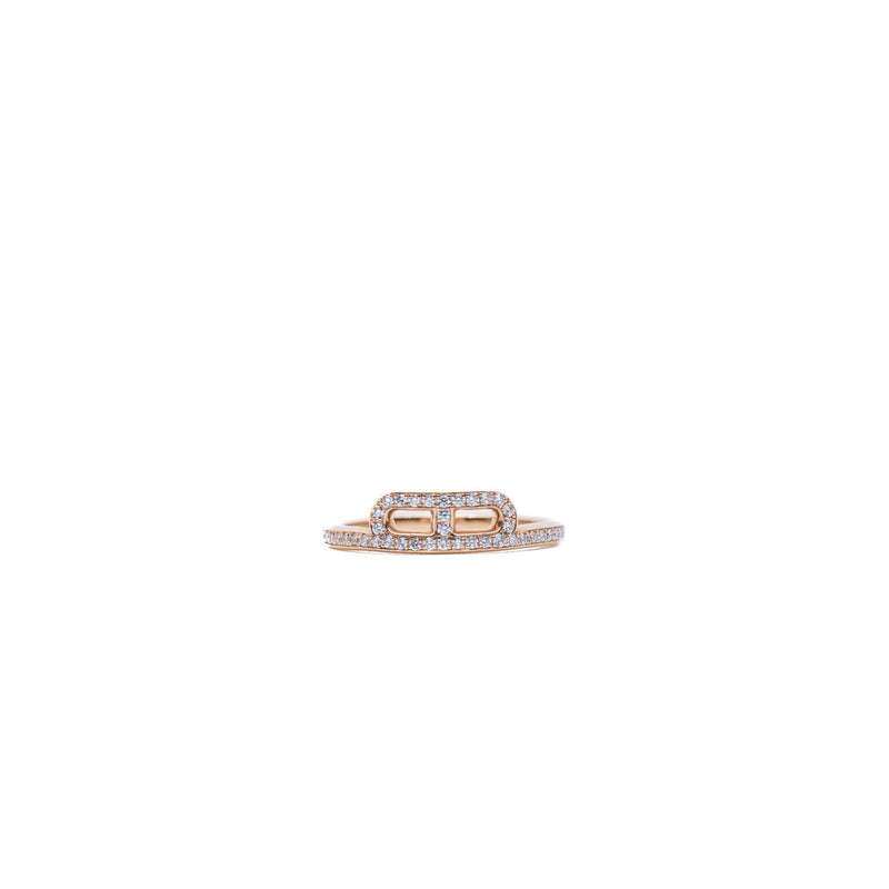 d'ancre diamond ring in 18k rg #51 seri20u161540 - L'UXE LINK