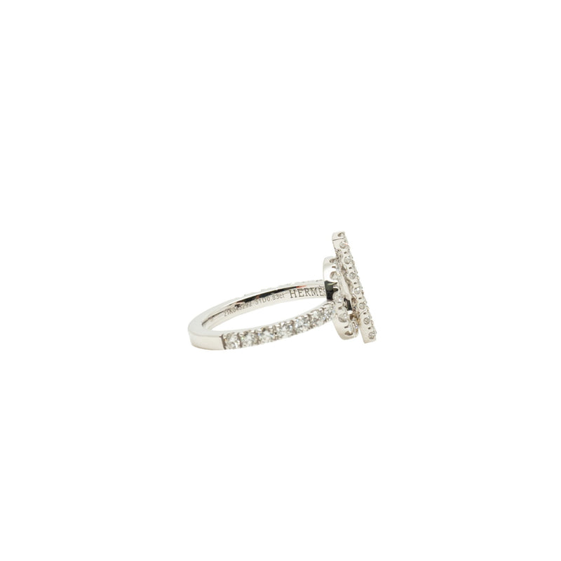 finesse Q diamond ring in 18k wg #51