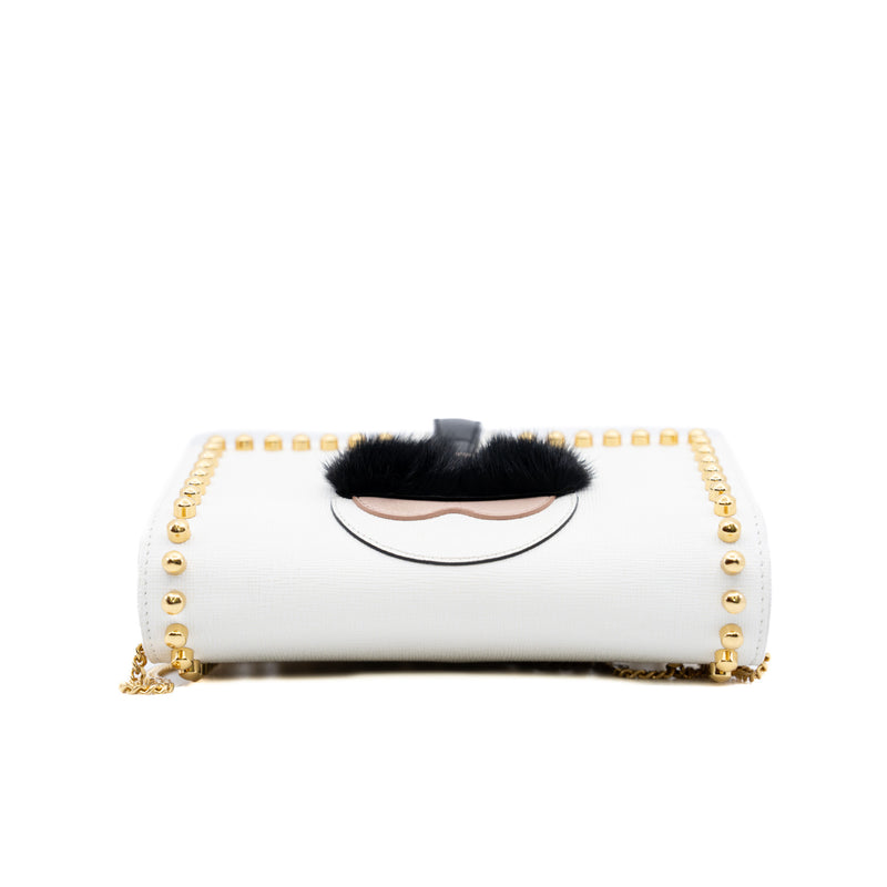 karlito wallet with chain white