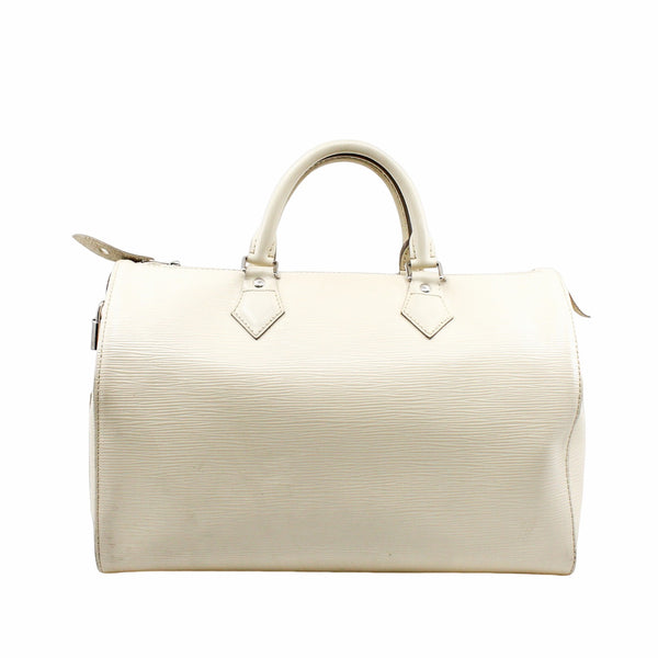LV Speedy 35  Epi Leather Blanco PHW - L'UXE LINK