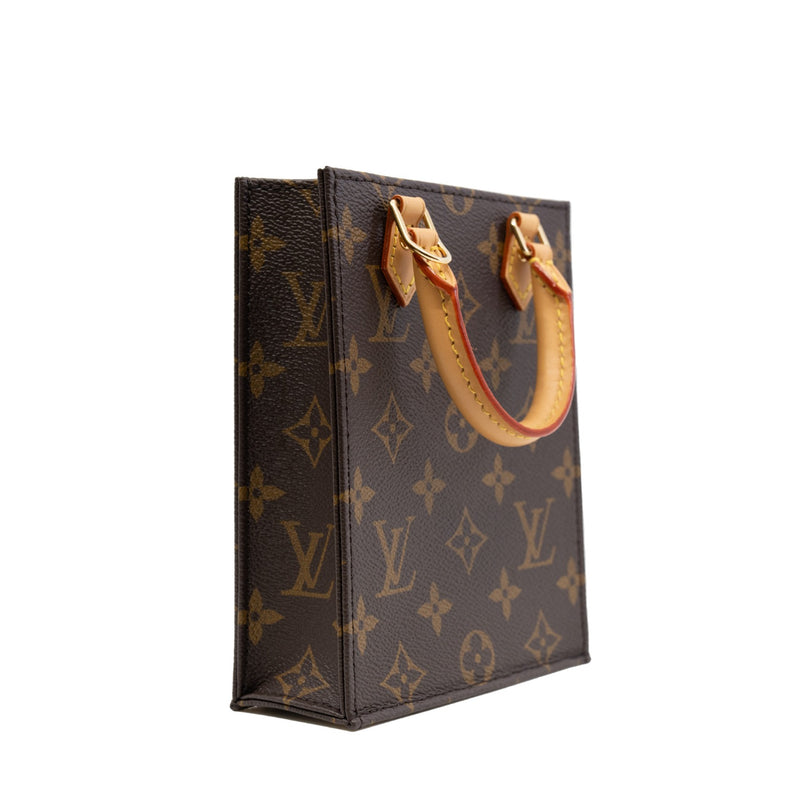 PETIT SAC PLAT MONOGRAM CANVAS - L'UXE LINK