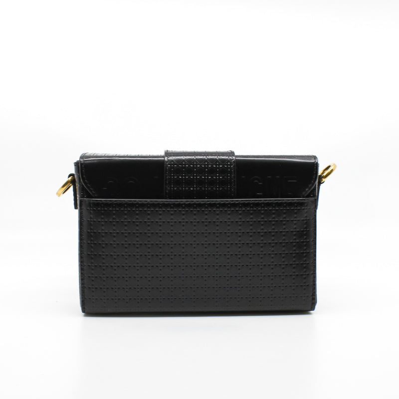 motntaigne 30 mini black gride printed ghw - L'UXE LINK