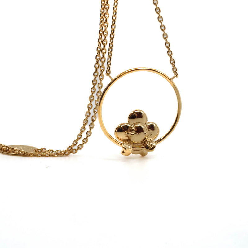 circle vivian pandent necklace in ghw
