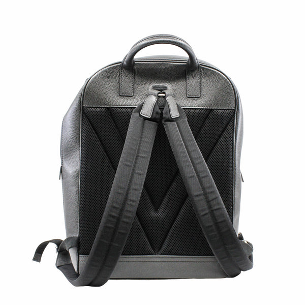 man backpack taiga leather black phw