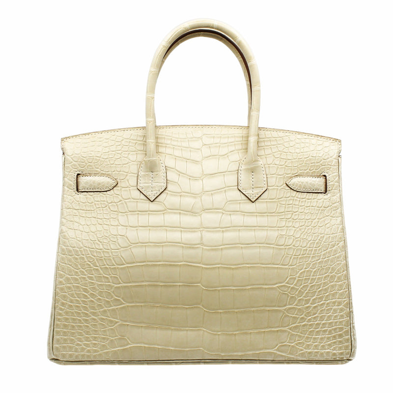 birkin 30 alligator in vannile Y1 phw Zstamp