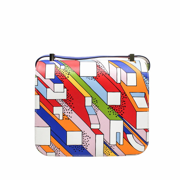 constance 24 colorful white square blue pink phw  A stamp - L'UXE LINK