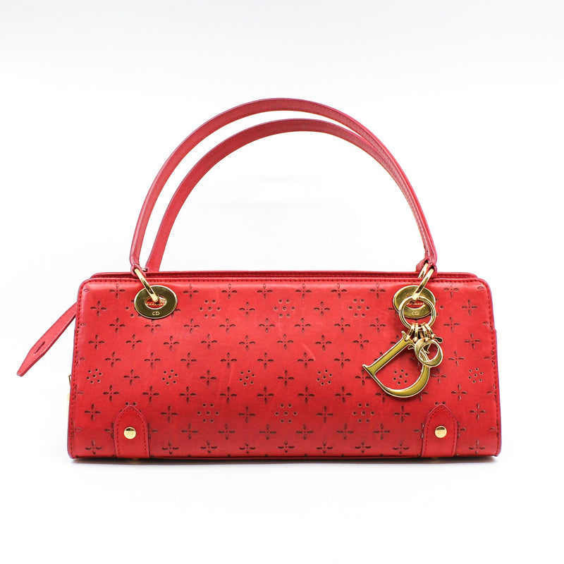 vintage shoulder bag  red ghw - L'UXE LINK