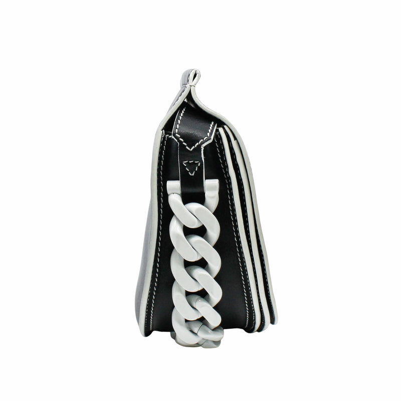 infinity  saddle mini black and white - L'UXE LINK