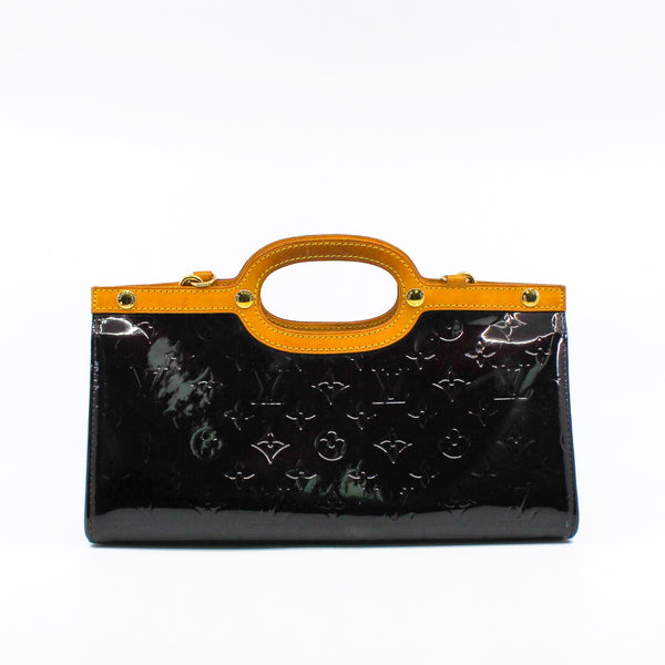 ROXBURY DRIVE HANDBAG MONOGRAM PATENT CHERRY GHW - L'UXE LINK