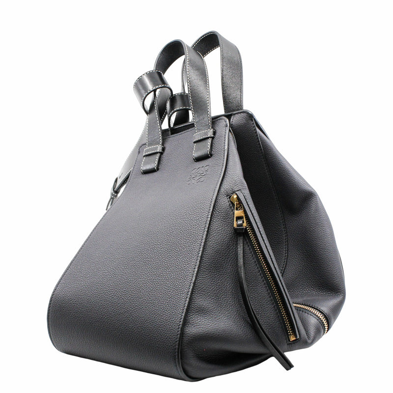 Hammock shoulder bag Small leather navy ghw - L'UXE LINK