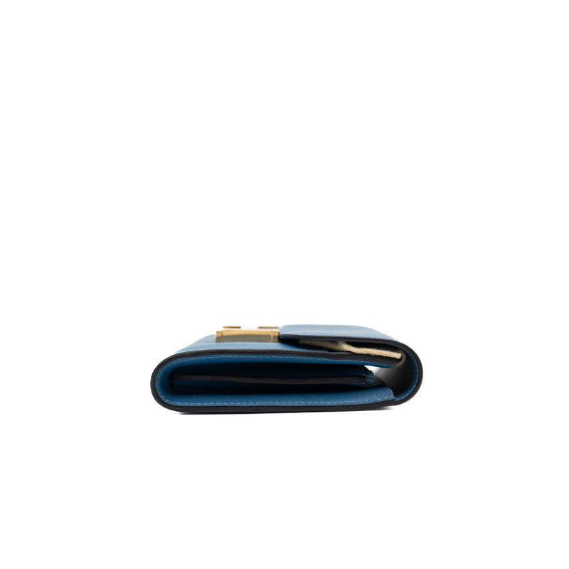 constance compact wallet blue evercolor ghw - L'UXE LINK