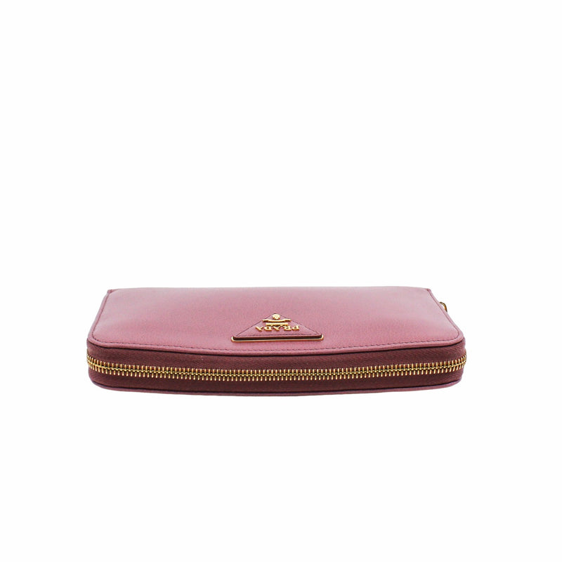 long wallet nudy pink  ghw - L'UXE LINK