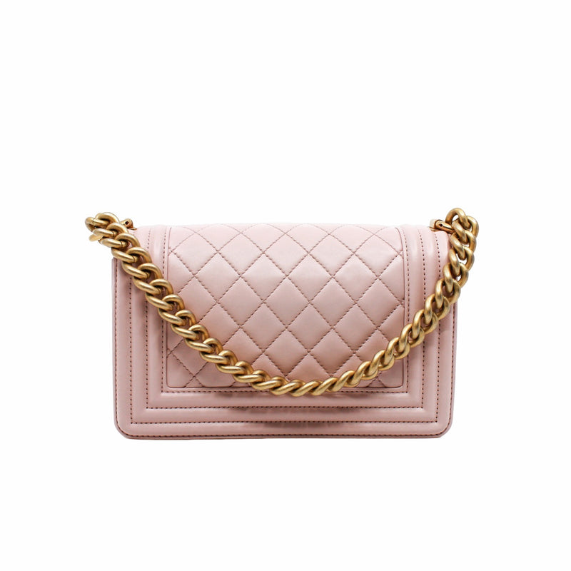 leboy mini lamb skin pink ghw seri 24 - L'UXE LINK
