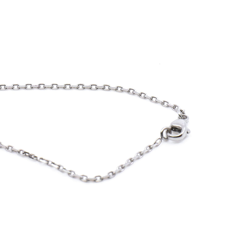 mini pop h necklace grey with phw - L'UXE LINK