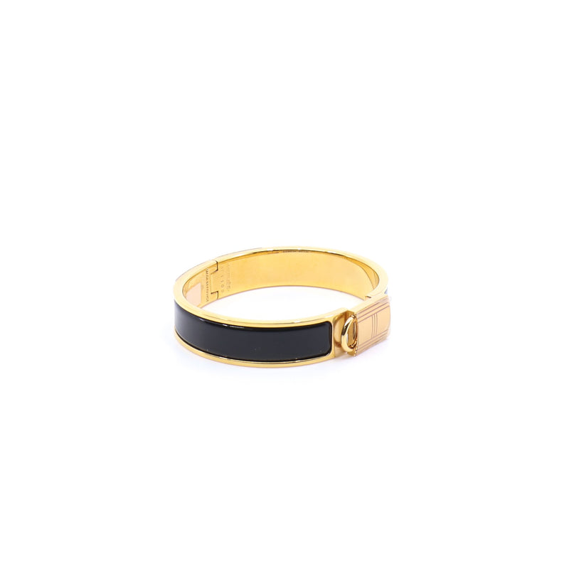 clic cadenas bracelet black ghw - L'UXE LINK
