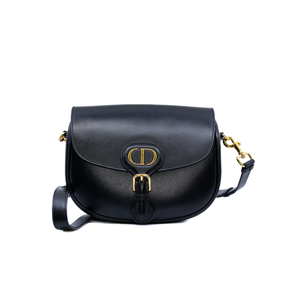 bobby medium in lambskin black ghw