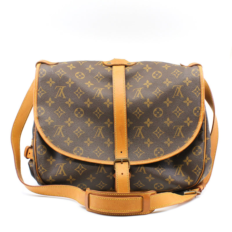 vintage double side flap monogram ghw - L'UXE LINK