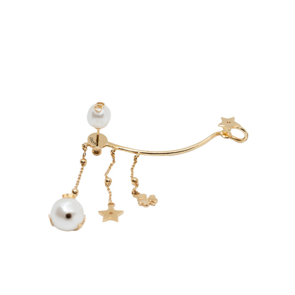 cd star pearl earring in ghw - L'UXE LINK