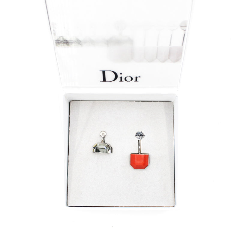 earring red and crystal - L'UXE LINK