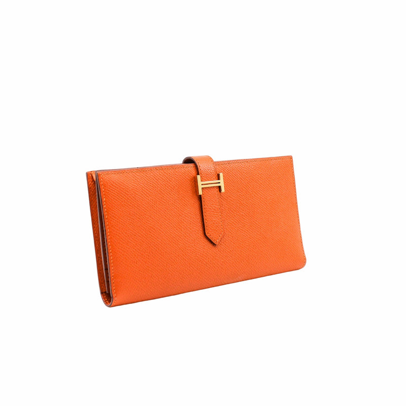 bearn wallet epsom orange ghw - L'UXE LINK