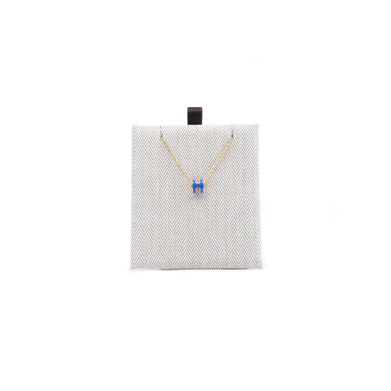 mini pop h necklace in lake blue(blue sature) ghw