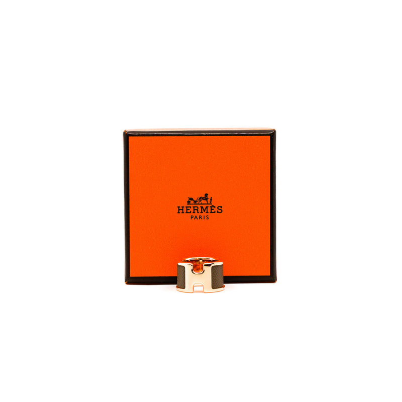 Olympe ring large model etoupe rghw - L'UXE LINK