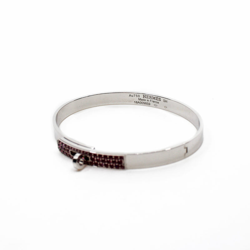 kelly bracelet with rhodolites in 18k  wg #SH 18A009859