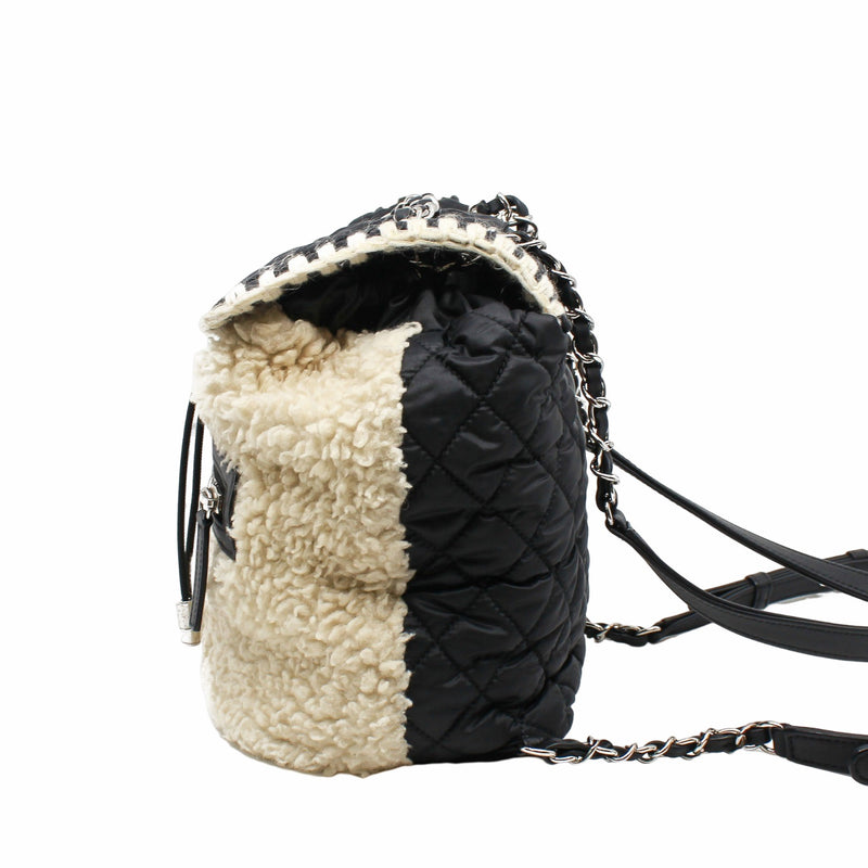 backpack black with fur  phw seri 26 - L'UXE LINK